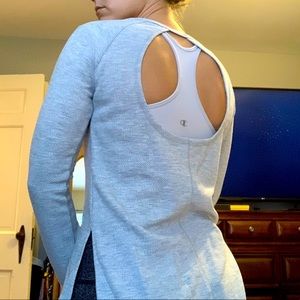 Z by Zella Long Sleeve Open Back Bundle Shirts (2)